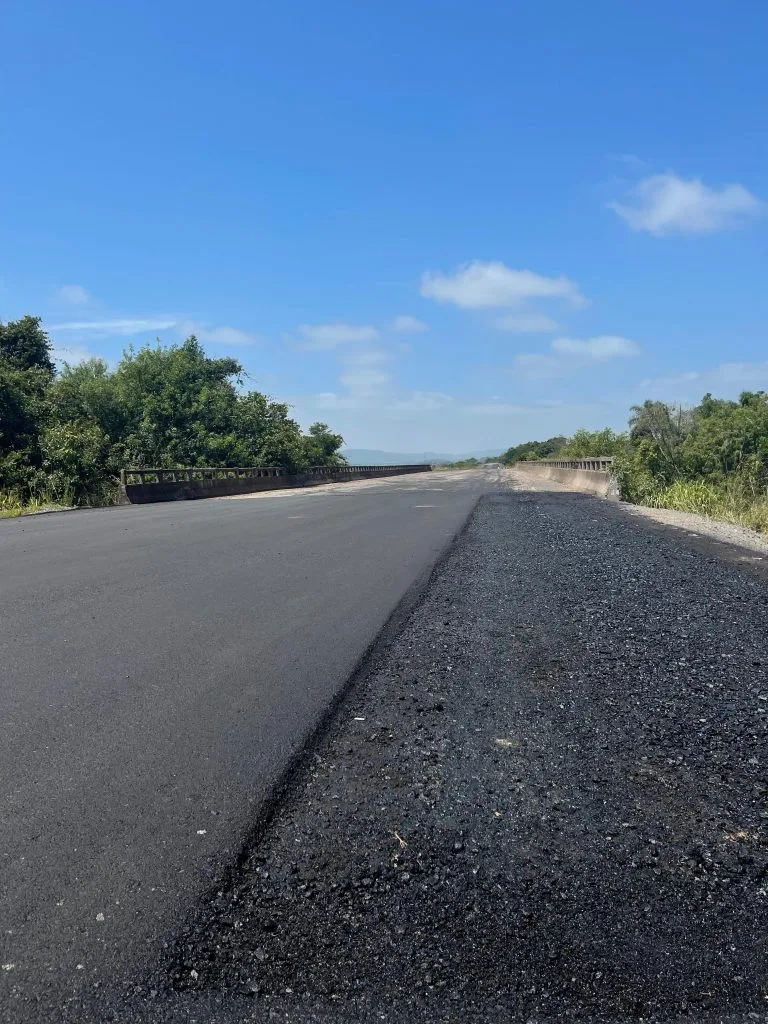 ERS 244 recebe primeiros quilômetros de asfalto