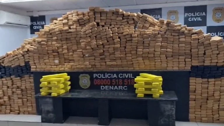 PRF apreende mais de uma tonelada de maconha em operação integrada