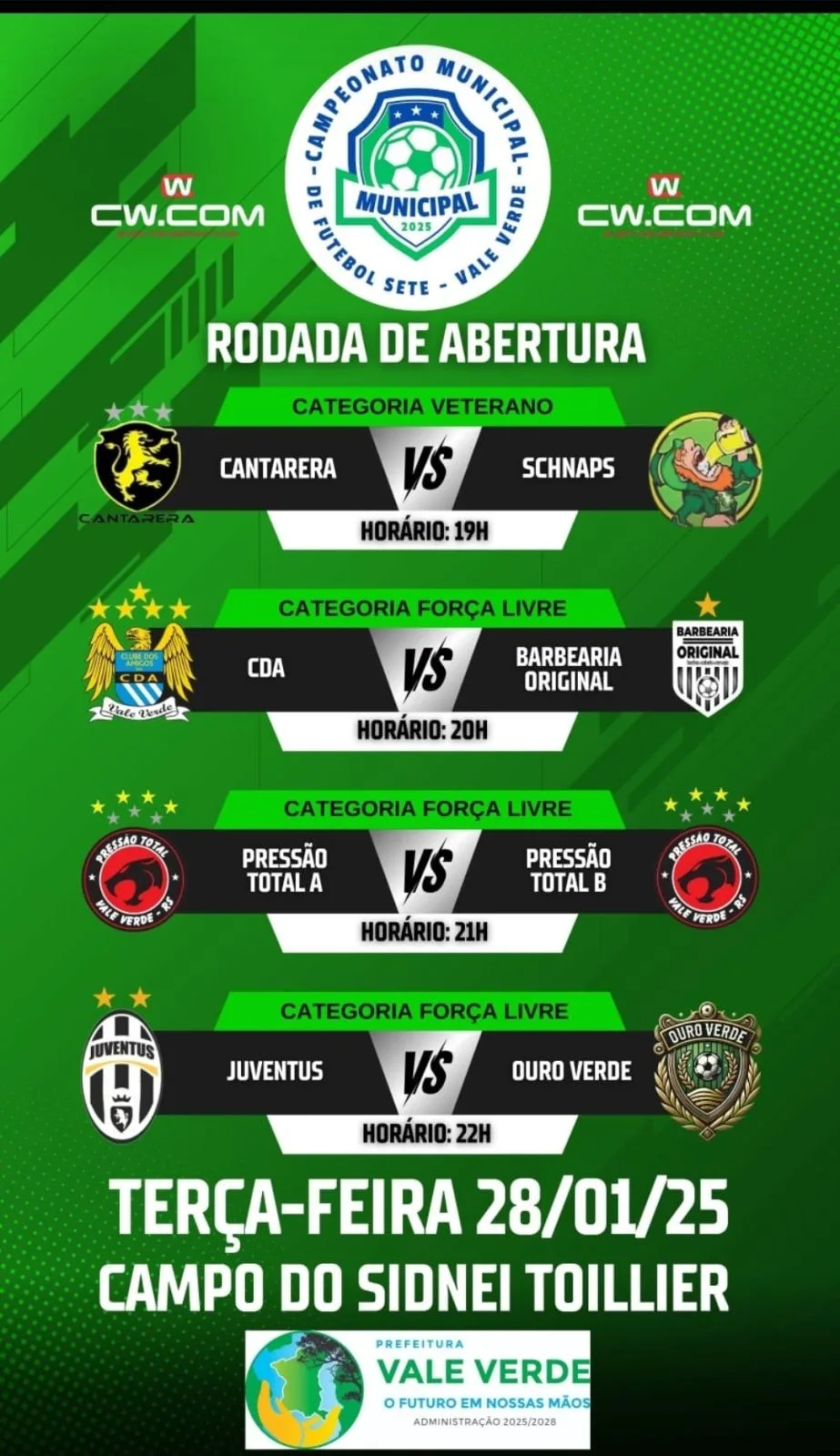 Municipal de Futebol Sete de Vale Verde 2025