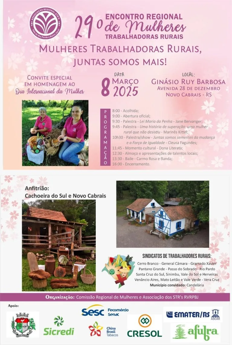 29º Encontro de Mulheres Trabalhadoras Rurais: Celebração, Inspiração e Empoderamento