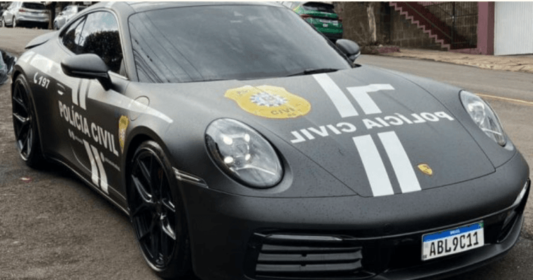 Porsche de mais de R$ 900 mil começa a ser usado pela Polícia Civil do RS