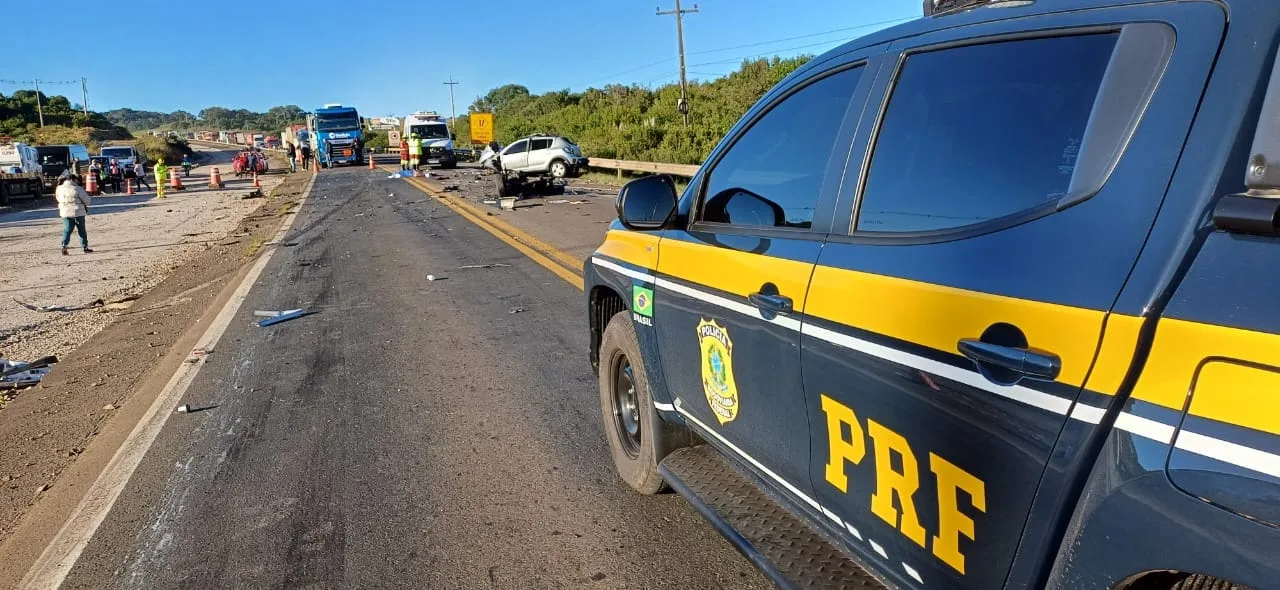 Colisão frontal na BR-386 em Soledade deixa quatro mortos