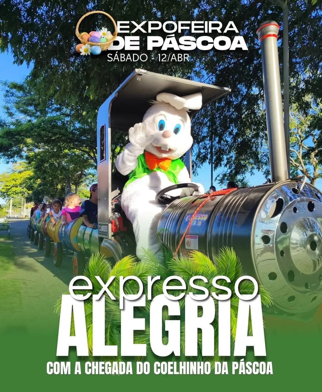 EXPOFEIRA DE PÁSCOA: EMBARQUE NO EXPRESSO ALEGRIA PARA UMA VIAGEM INCRÍVEL! 🚂✨