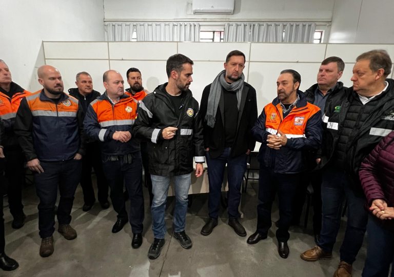 Gabinete de crise em Santa Cruz do Sul: Governador destaca importância da saída de moradores de áreas de risco