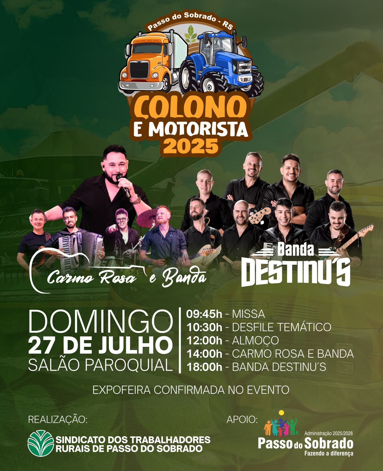 Passo do Sobrado se prepara para a Festa do Colono e Motorista 2025