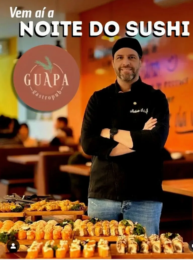 Guapa Gastropub recebe 1ª Noite do Sushi neste sábado