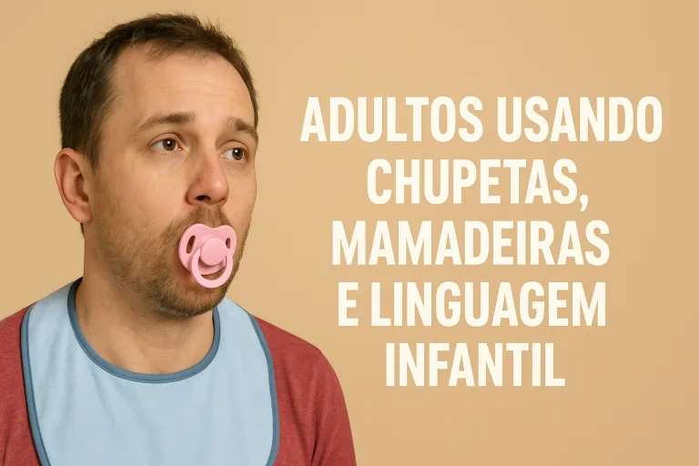 Adultos com chupeta e mamadeira: a polêmica tendência da “age regression”