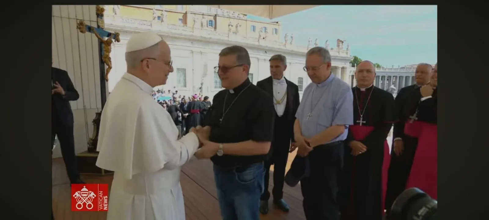Dom Itacir Brassiani recebe benção do Papa Leão XIV