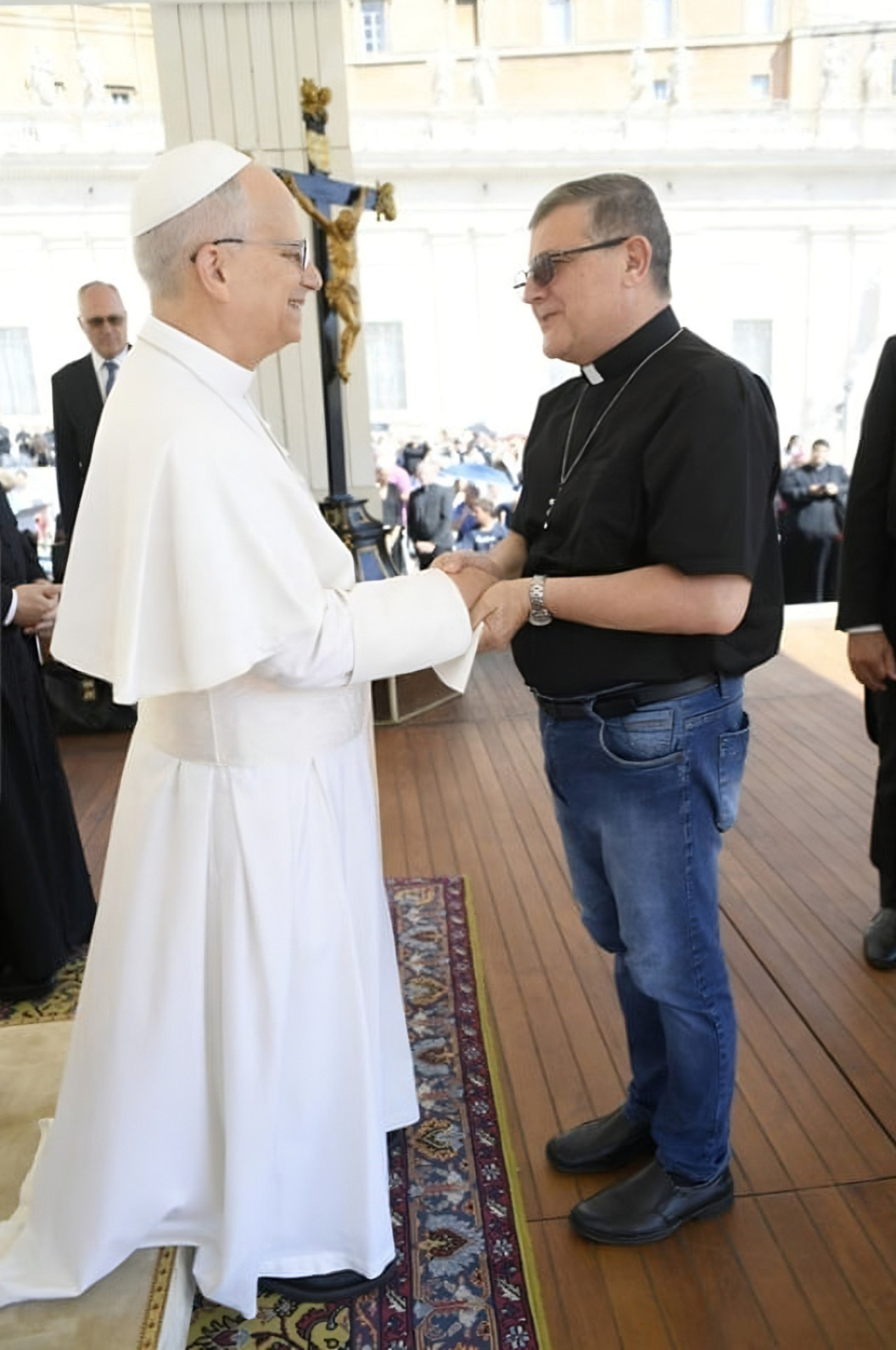 Bispo de Santa Cruz do Sul encontra Papa Leão XIV em Roma