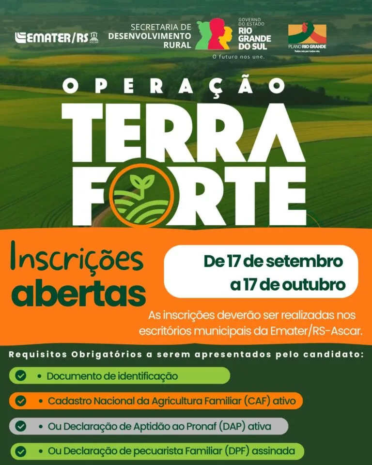 Passo do Sobrado e Vale Verde participam do Programa Operação Terra Forte