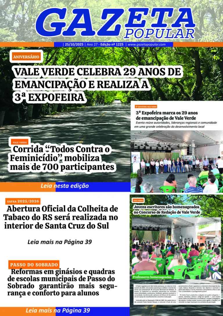 Edição de 25 de Outubro de 2025