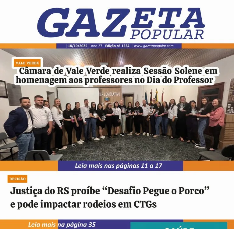 Edição de 18 de Outubro de 2025