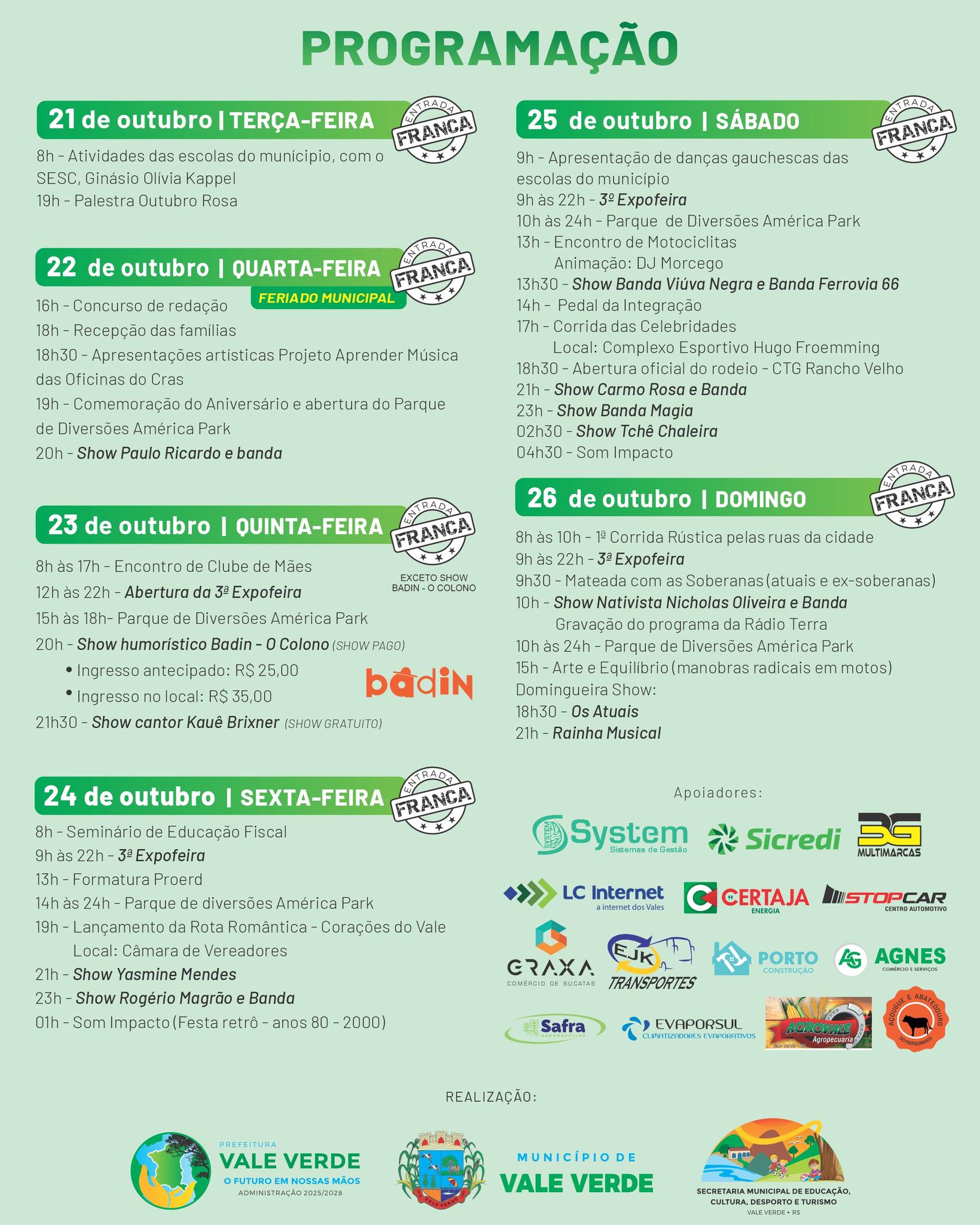 Informativo do Executivo Municipal de Vale Verde
