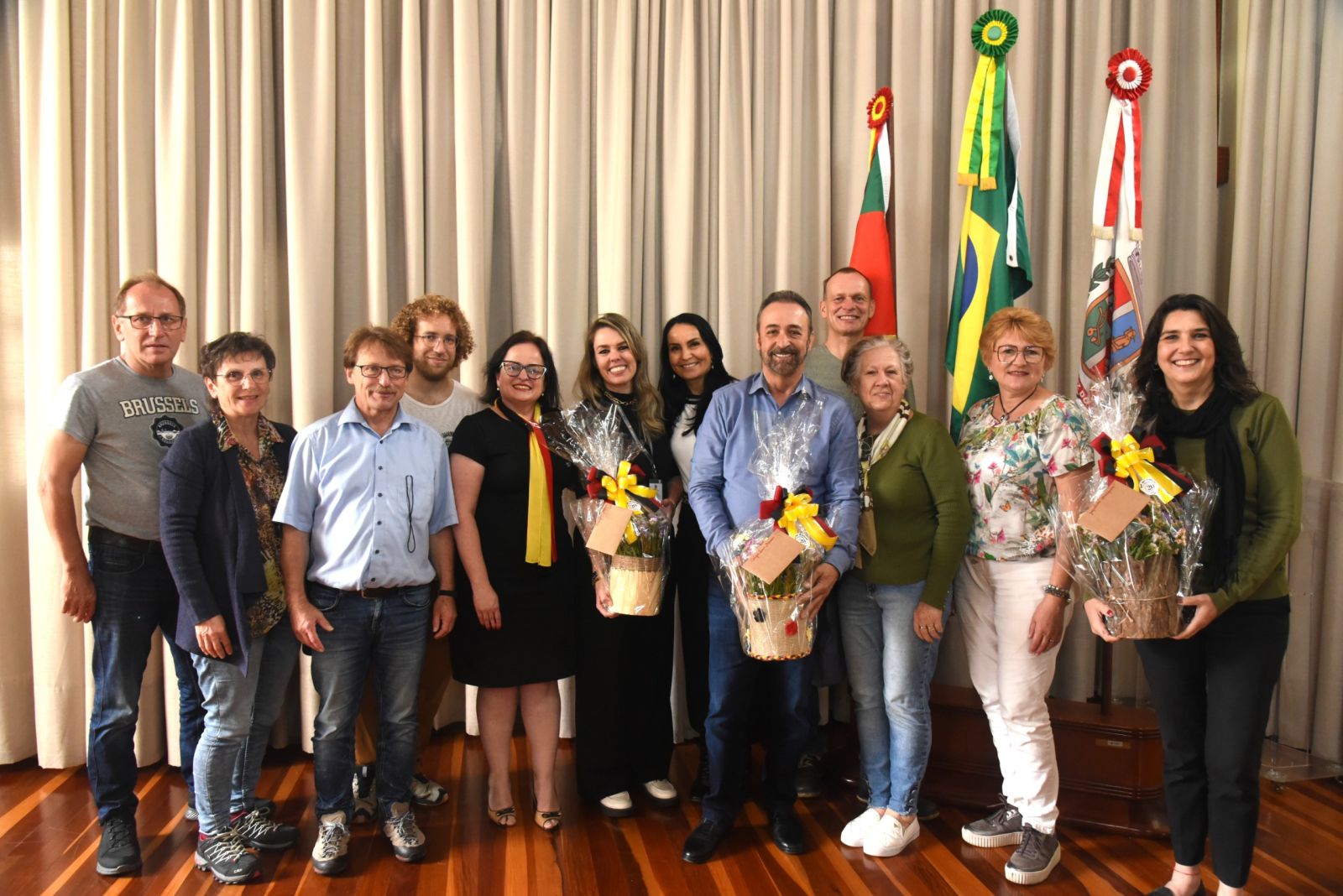 Alemães visitam Palacinho e reforçam laços com Santa Cruz do Sul