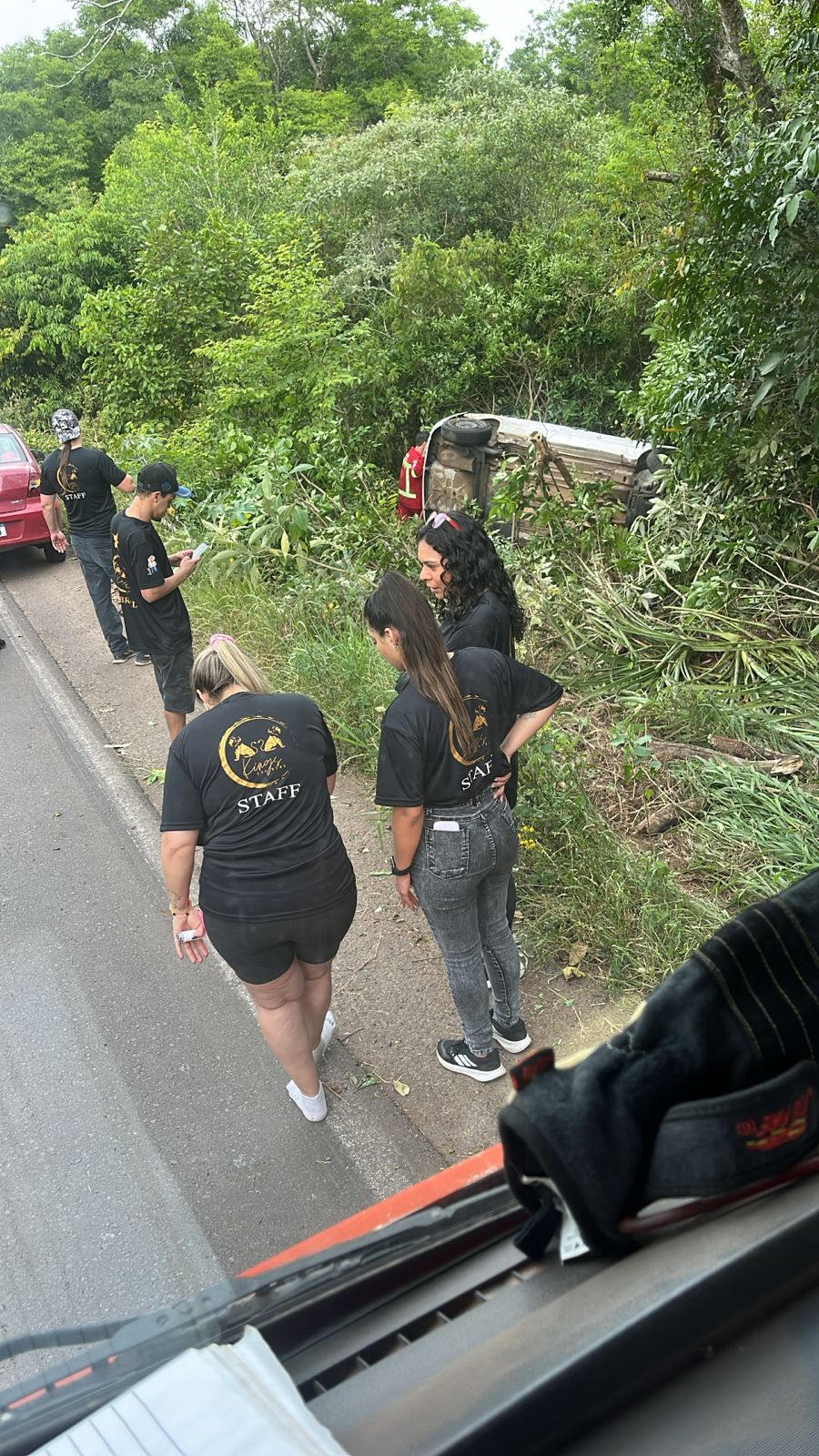 Acidente de trânsito na descida para Vale Verde mobiliza Bombeiros Voluntários