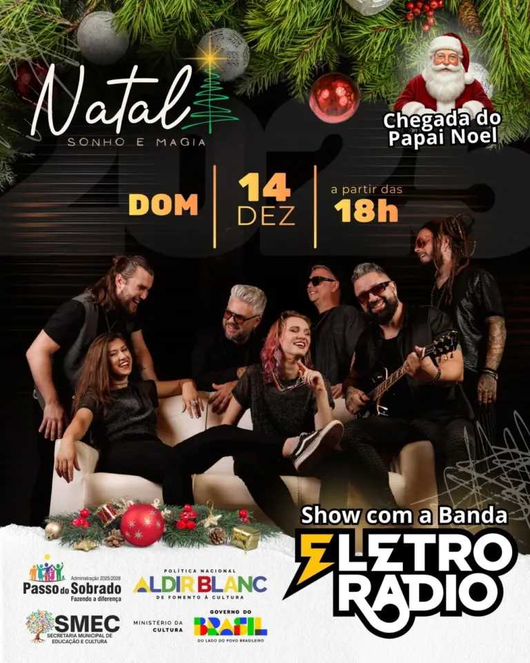 Natal Sonho e Magia 2025 reúne fé, comércio local e
grandes atrações na Praça da Cohab neste domingo