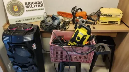 Brigada Militar de Santa Cruz do Sul prende homem em flagrante por receptação