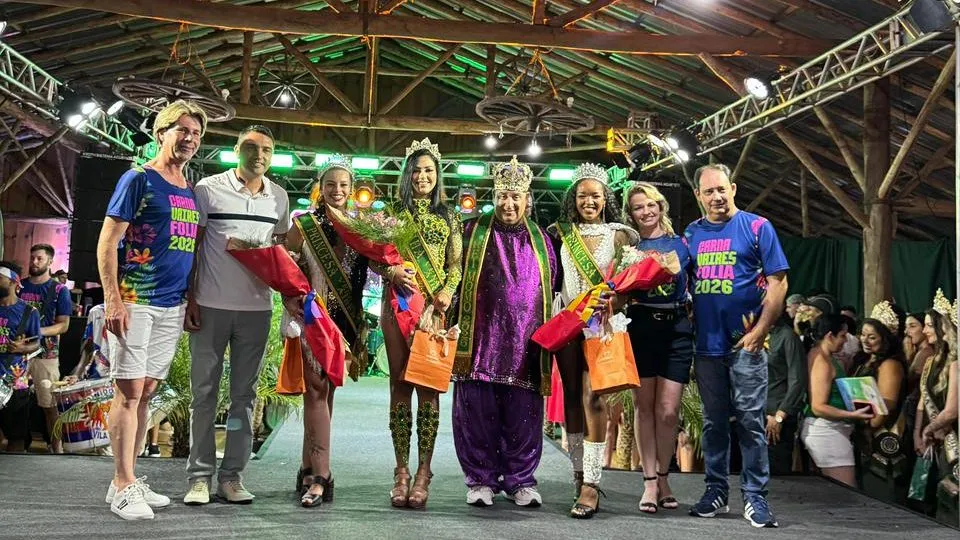 Eduarda, Lia e Isadora formam a Corte do Carnaval Municipal 2026 de Venâncio Aires