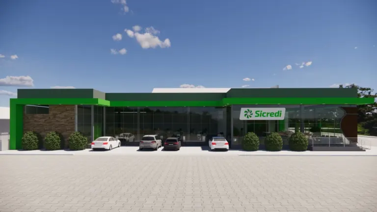 Novo prédio que sediará agência do Sicredi começa a ser construído