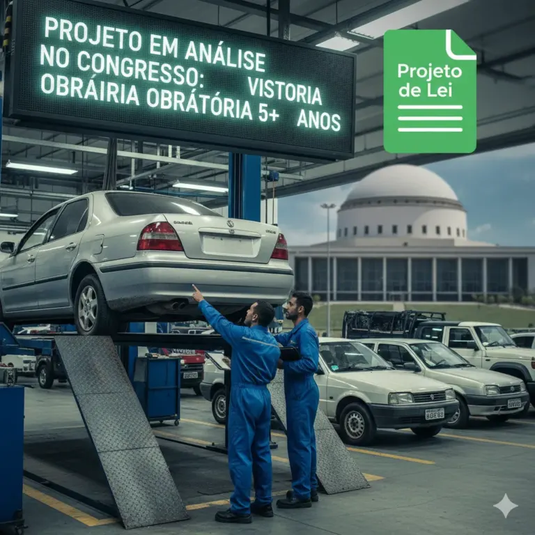 Em tramitação Projeto em análise no Congresso propõe vistoria obrigatória para veículos com mais de cinco anos