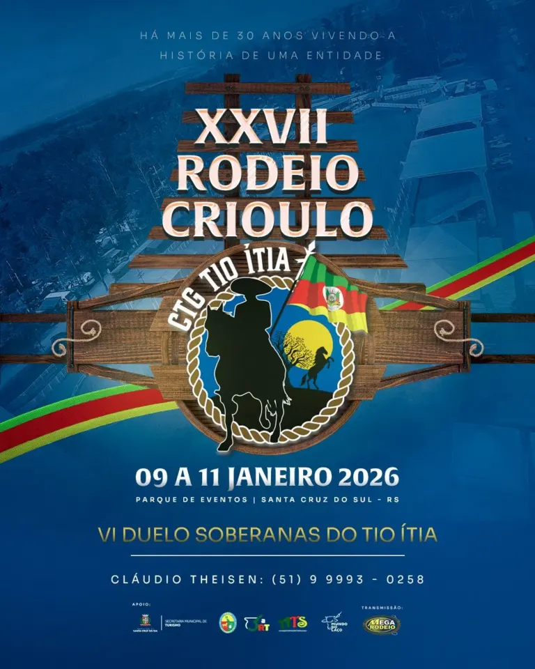 27º Rodeio Crioulo do CTG Tio Ítia entra na reta final de preparativos e projeta grande público