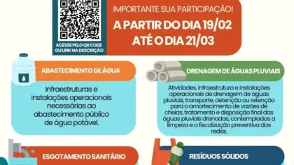 Consulta Pública abre espaço para comunidade contribuir com o saneamento do município