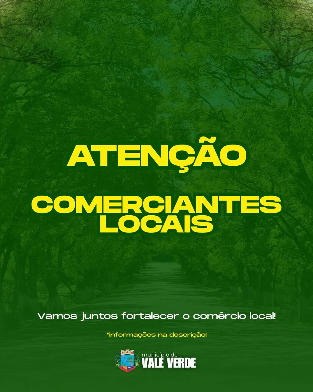 Comerciantes se reúnem no dia 4 para discutir criação da Associação de Lojistas e Empreendedores em Vale Verde
