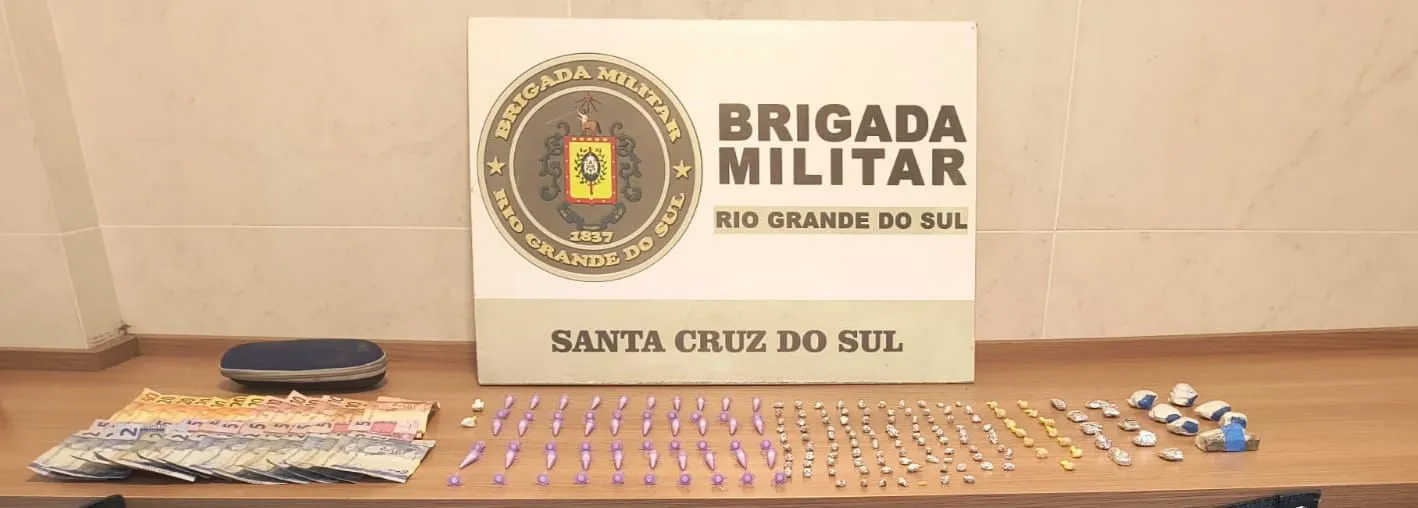 Brigada Militar prende duas mulheres por tráfico de drogas em Santa Cruz do Sul