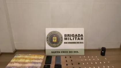 Brigada Militar prende três pessoas por tráfico de drogas e associação para o tráfico em Santa Cruz do Sul