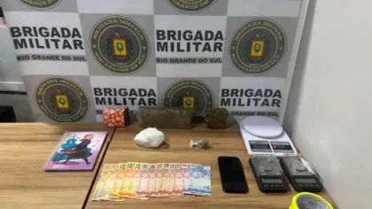 Brigada Militar, através do 23º BPM – Batalhão Major Sebastião, prende dois indivíduos por tráfico de entorpecentes e associação para o tráfico em Venâncio Aires