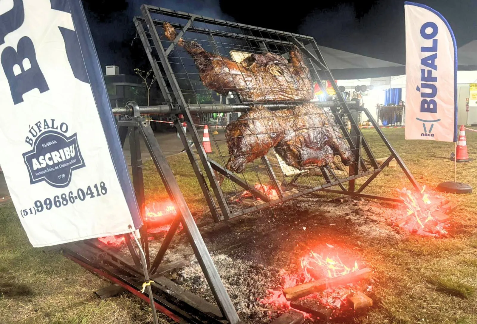 Passo do Sobrado mantém ritmo dos assados de carne de búfalo e deve ultrapassar 1 tonelada servida