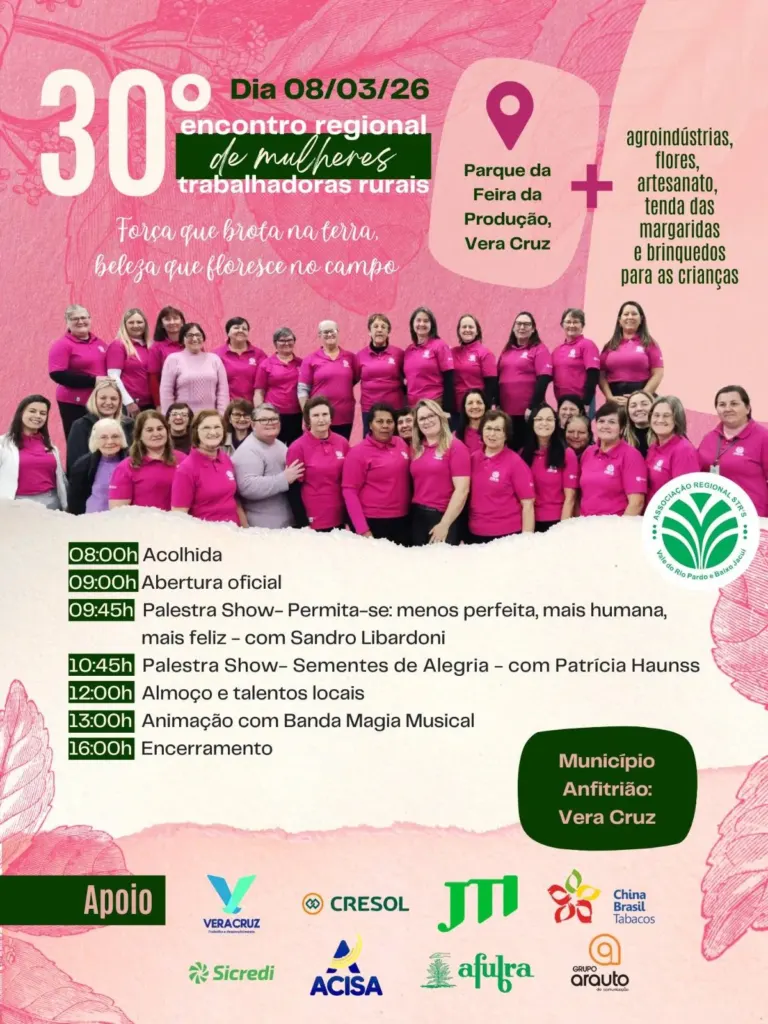 STR de Passo do Sobrado mobiliza comitiva para o 30º Encontro Regional de Mulheres em Vera Cruz