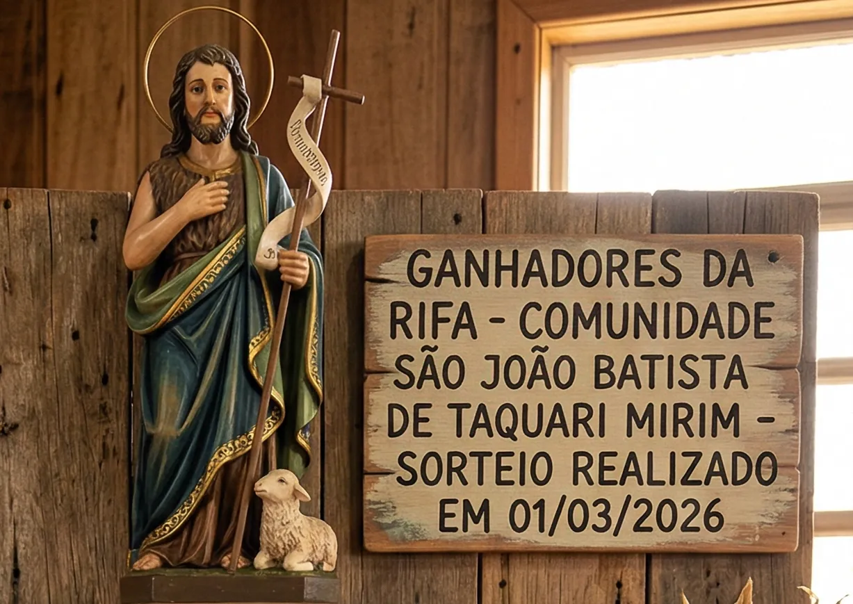 Confira os Ganhadores da Rifa da Comunidade São João Batista