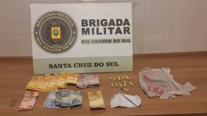 Brigada Militar de Santa Cruz do Sul realiza prisão por tráfico de entorpecentes