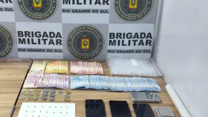 Brigada Militar de Venâncio Aires prende dois indivíduos por tráfico de drogas e associação ao tráfico