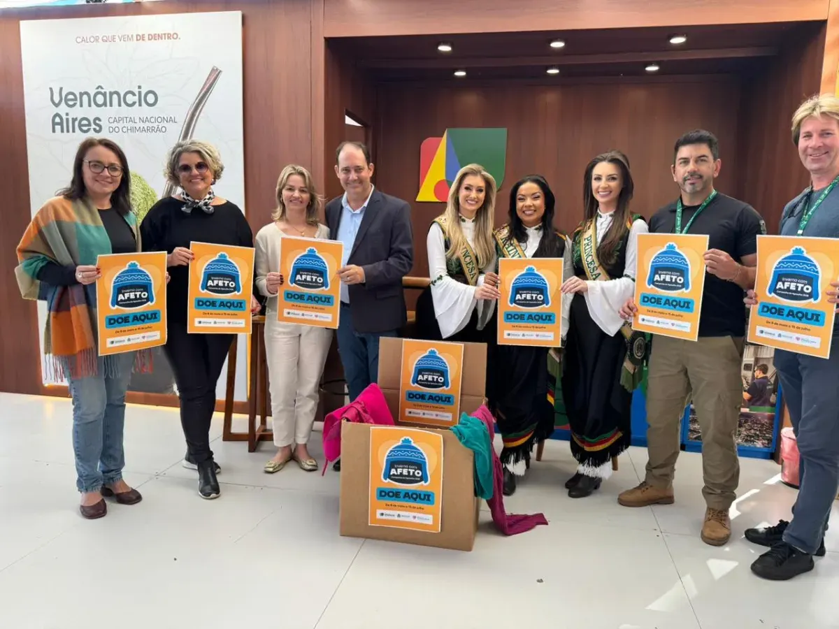 Campanha do Agasalho arrecada
doações de inverno até dia 15 de julho