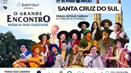 Próxima apresentação d’O Grande Encontro – Música dos Gaúchos será em Santa Cruz do Sul