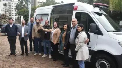 Nova ambulância reforça atendimento da saúde em Santa Cruz do Sul