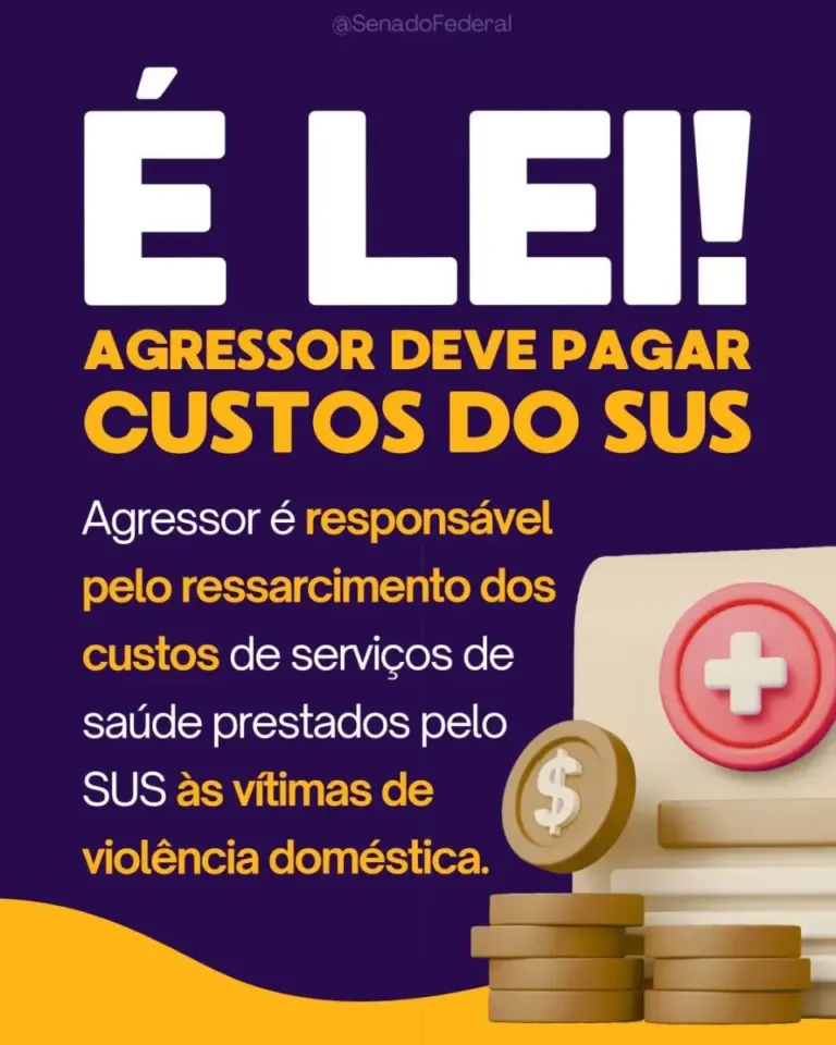 Lei obriga agressor a pagar gastos do SUS com atendimento às vítimas de violência doméstica