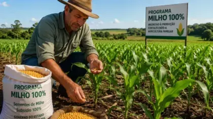 Produtores de Passo do Sobrado já podem se inscrever no Programa Milho 100% a partir de segunda-feira