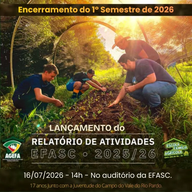 EFASC apresenta Relatório de Atividades 2025/2026 e reúne comunidade