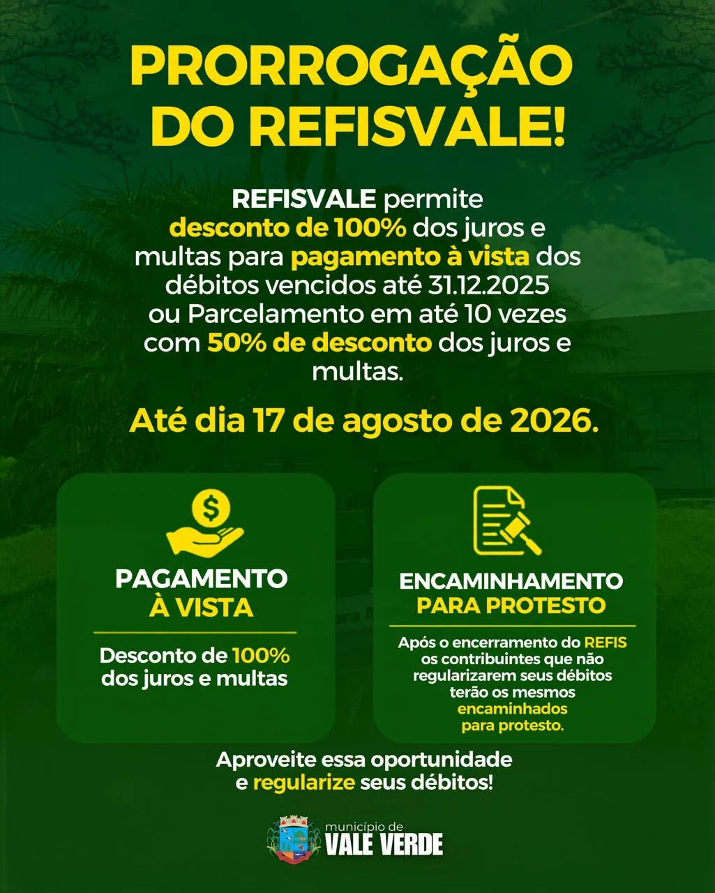 Informativo do Executivo de Vale Verde RS