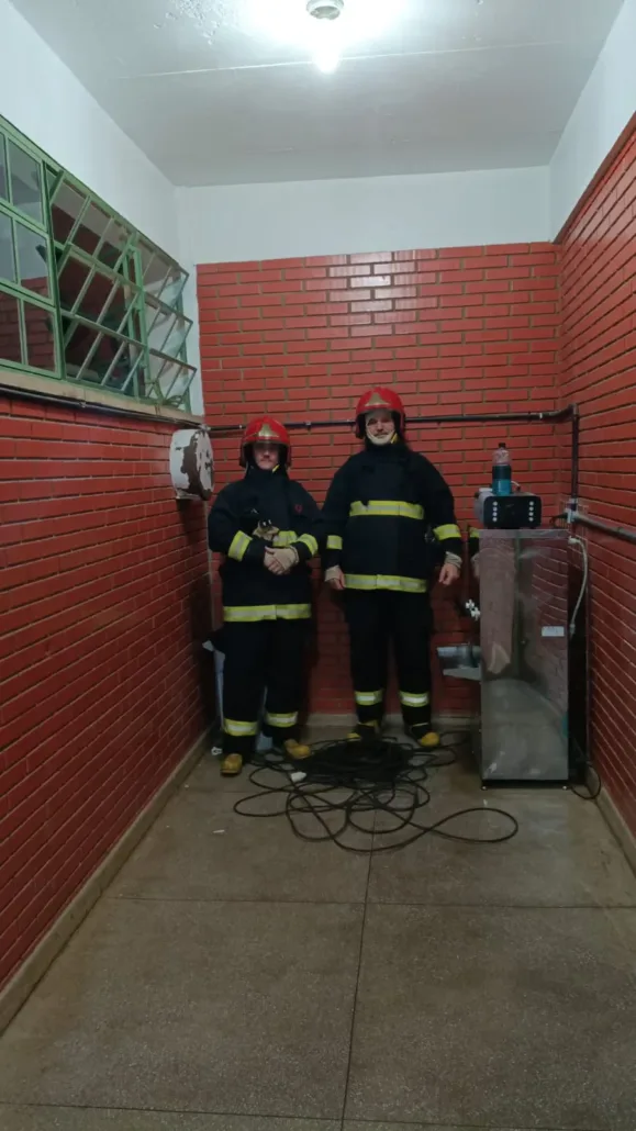Simulado de incêndio mobiliza comunidade escolar em Passo do Sobrado
