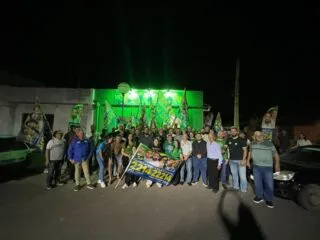 Marcelo e Kelly Moraes inauguram comitê eleitoral em Passo do Sobrado
