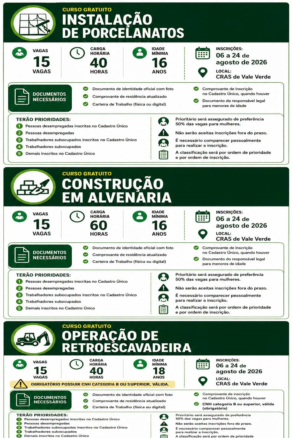 Informativo do Executivo de Vale Verde