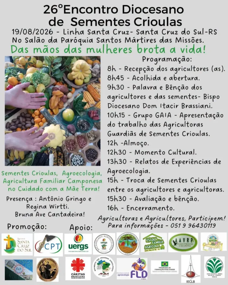 Linha Santa Cruz recebe encontro dedicado às sementes crioulas