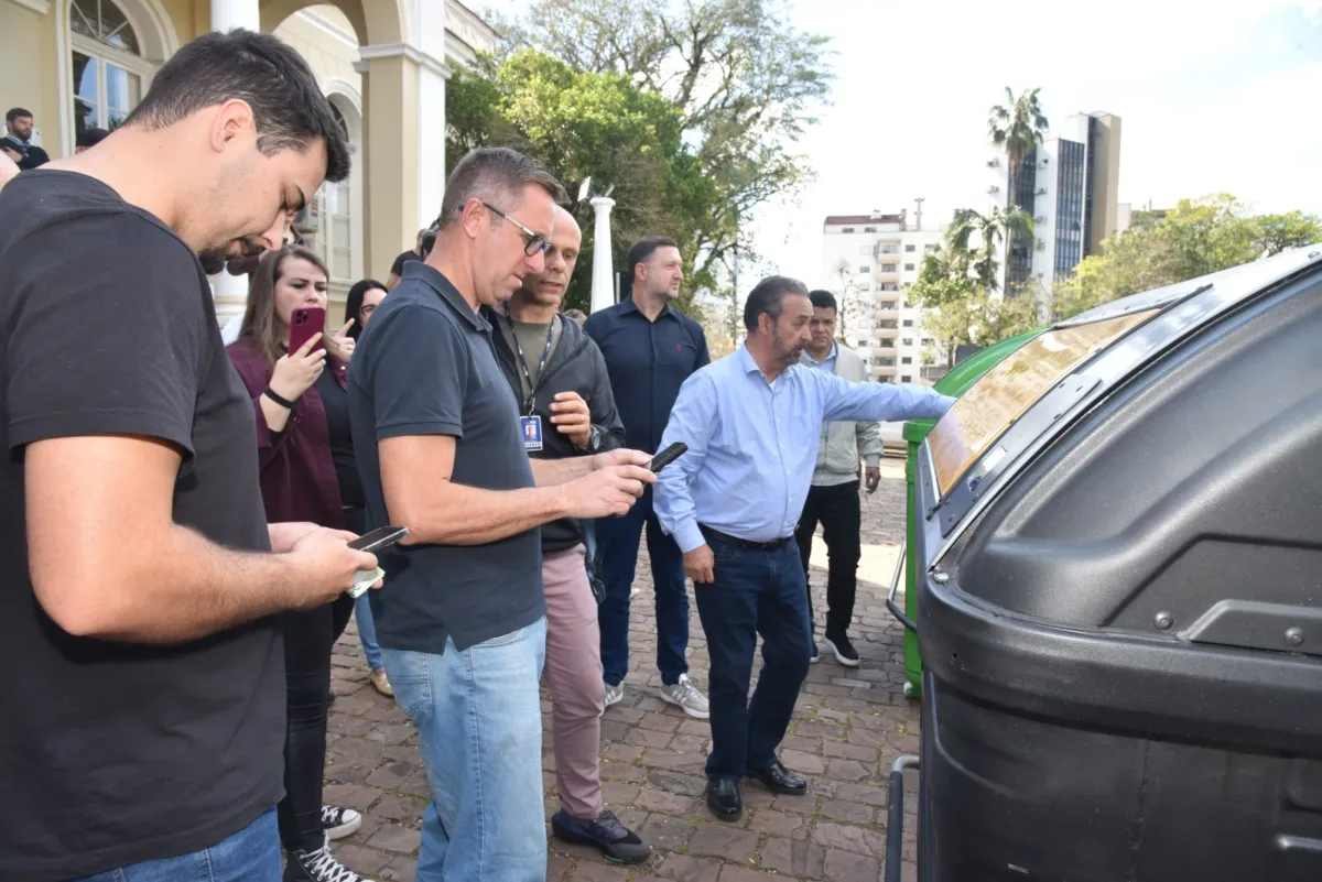 Contêineres inteligentes começam a ser testados em Santa Cruz do Sul