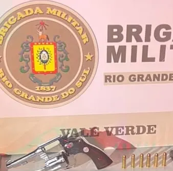 Brigada Militar prende homem por porte ilegal de arma de fogo em Vale Verde