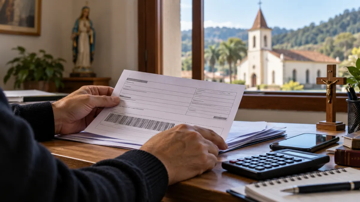 Diocese orienta paróquias a conferir a origem de cobranças antes de efetuar pagamentos.