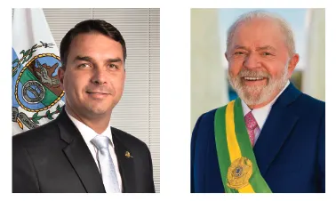 Flávio Bolsonaro e Lula disputam segundo turno em 25 de outubro